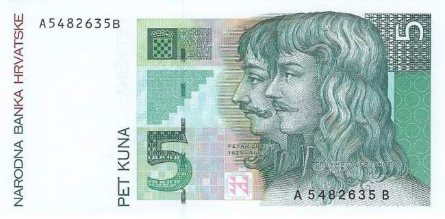 Kroatien p28 5 Kuna 1993
